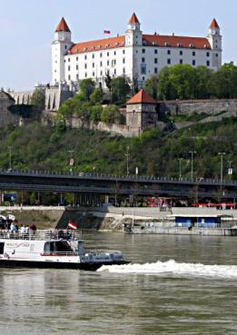 A speed boat connects Bratislava and Vienna A speed boat connects Bratislava and Vienna