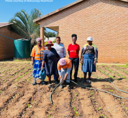 Photo of community working on climate action