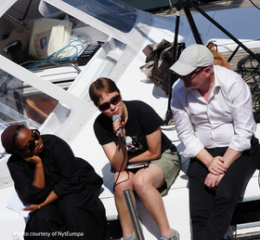 Image of people discussing.