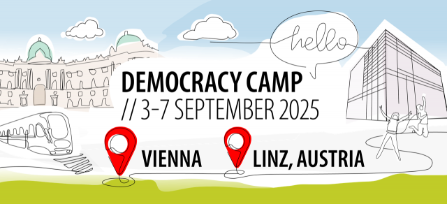 Banner Democracy Camp 2025