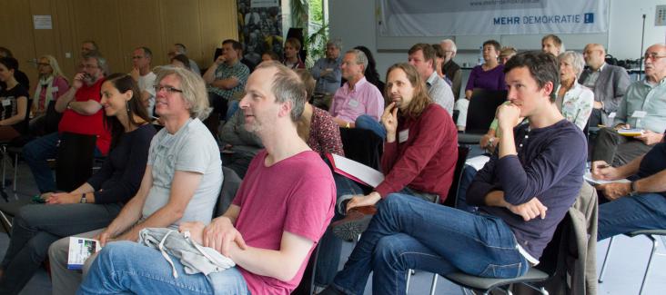The audience of the annual conference in Fuldatal, Germany The audience of the annual conference in Fuldatal, Germany