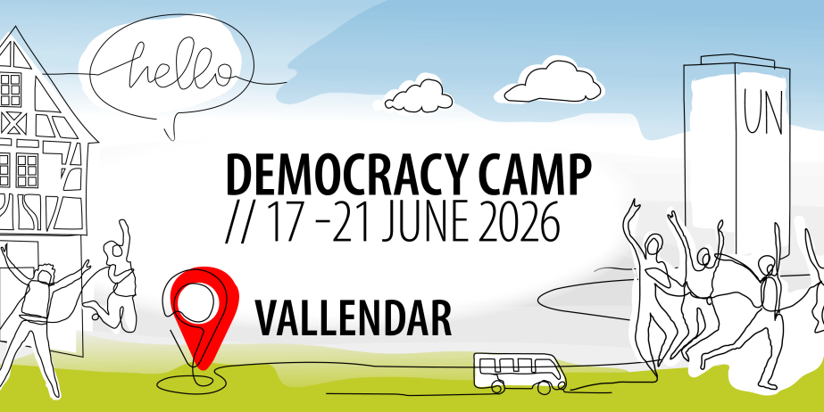 Banner Democracy Camp 2026 Vallendar, Germany