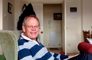 John D Wright at home in Perthshire, Scotland