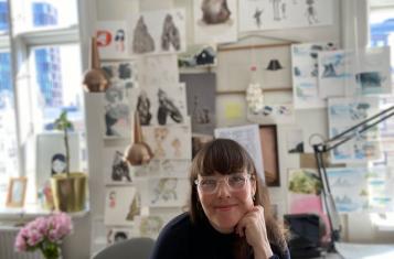 Photo of the artist Lena Nicolajsen provided by the artist