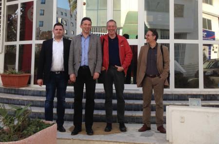 The preparation team in Tunis: Andreas Müller, Daniel Schily, Bruno Kaufmann and Amr Huber