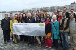 The participants of the Danube Democracy Rally in Budapest