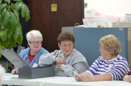 Women in Missouri about to count the votes on Election Day 2014