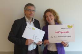 Sven Giegold, Member of European Parliament and Cora Pfafferott, representing Democracy International