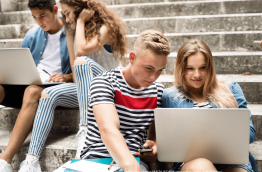 Photo courtesy of @halfpoint from Canva Pro https://www.canva.com/photos/MAChUATzB98-teenage-students-with-laptops/ 