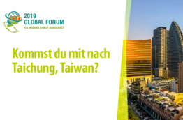 Global Forum: Bist du in Taiwan dabei?