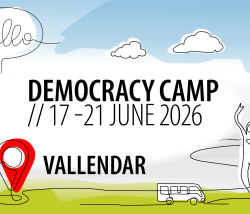 Banner Democracy Camp 2026 Vallendar, Germany