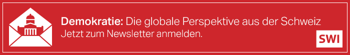 Banner SwissInfo zum Newsletter