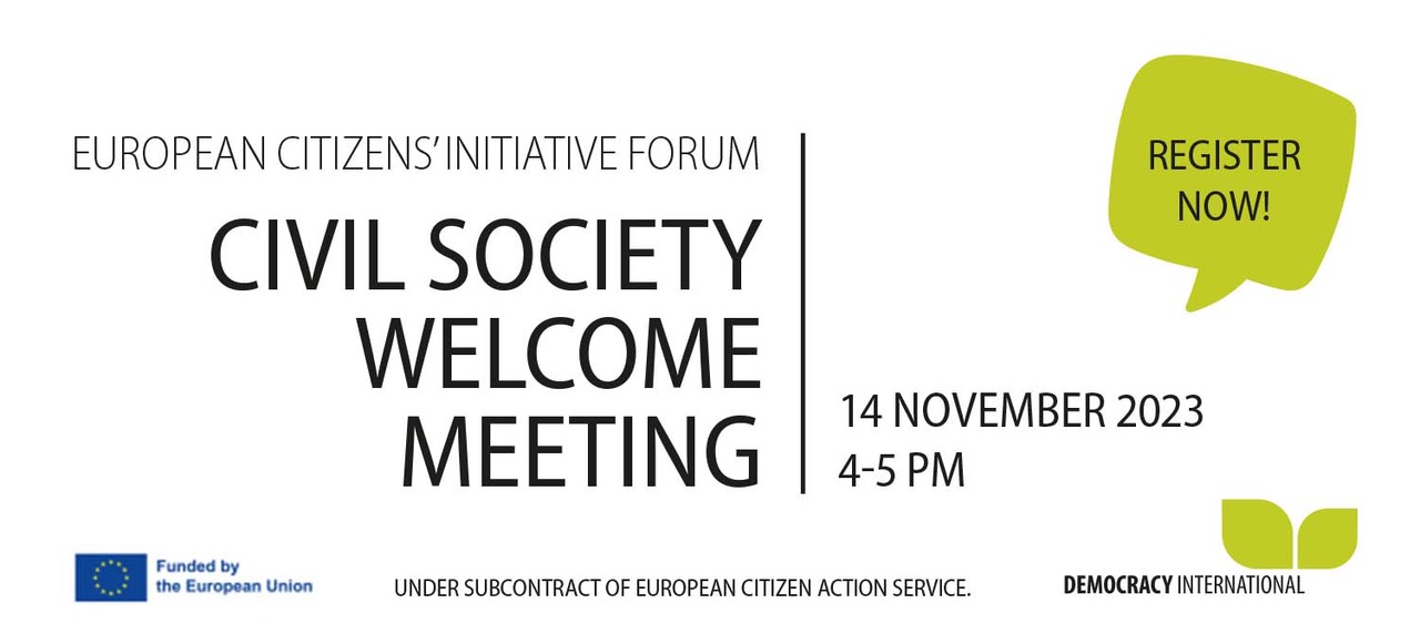 Banner Civil Society Welcome Meeting 